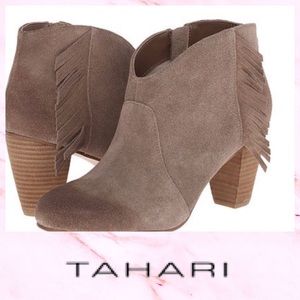 ⭐️SALE⭐️ Tahari Womens Camila Suede Stacked Heels